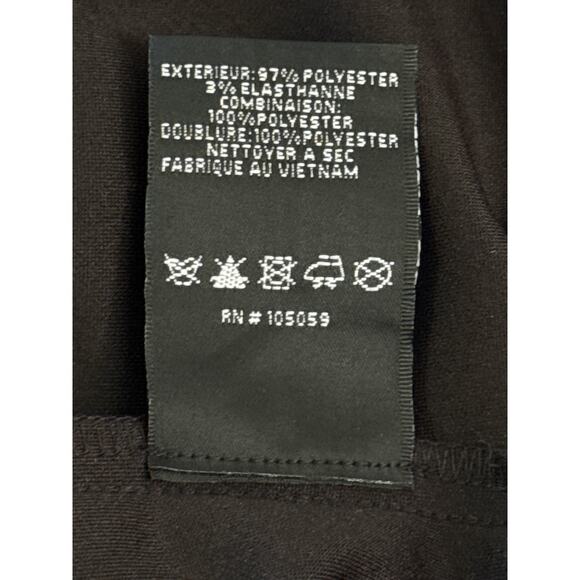 X BY XSCAPE ILLUSION BOAT NECK SHORT SLEEVE DRESS IN BLACK NWT WOMEN'S SIZE 8P - Picture 14 of 15